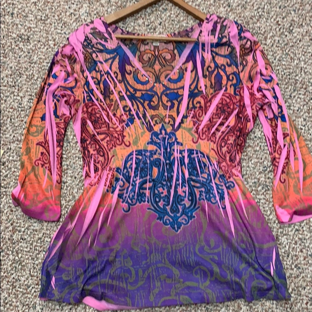 3/4 length sleeve tunic